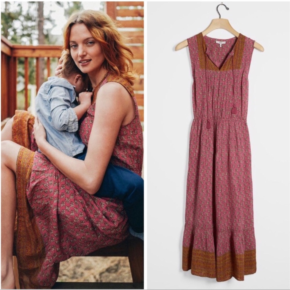 Anthropologie Othilia Amalea Midi Dress